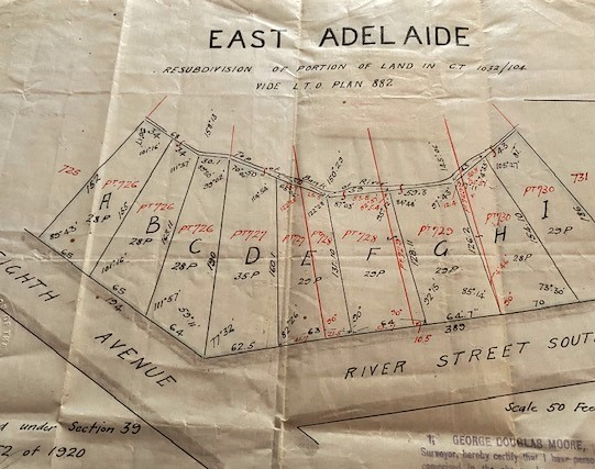 East Adelaide subdivision 1927